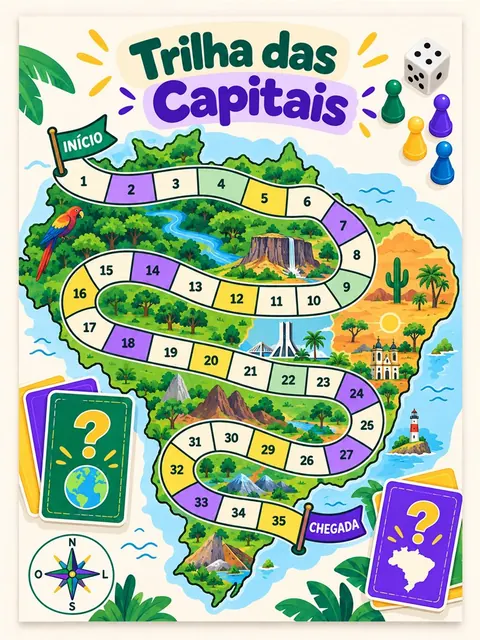 Jogo Trilha das Capitais